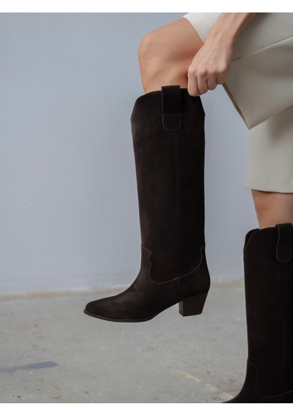 Marry Kahve Süet Çizme modelleri