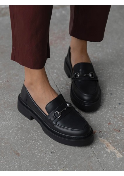 Ruel Siyah Hakiki Deri Kadın Makosen fiyatları