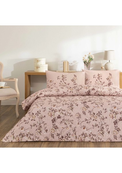 Ranforce Çift Kişilik Kapitone Nevresim Takımı Sorel Pembe