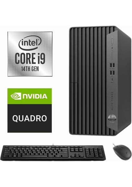 Elite Tower 800 G9 I9-14900K 999Z3ET-815 32GB 4tb Quadro T400 4gb W11PRO Masaüsü Bilgisayar