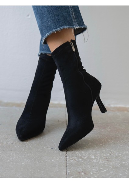 Dina Streç Siyah Süet Bot fiyatları