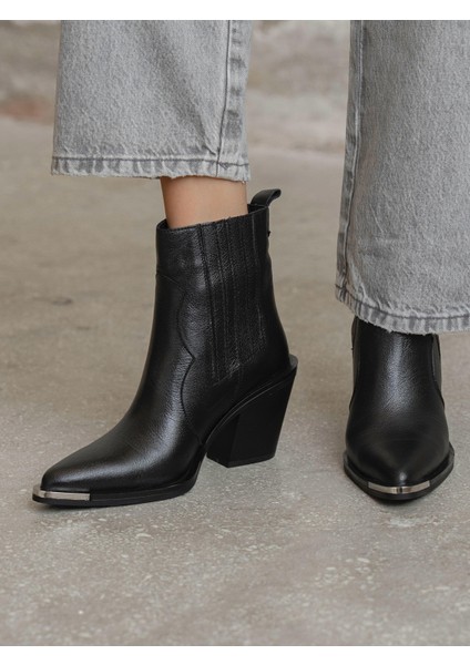 Asron Siyah Hakiki Deri Kadın Bot fiyatları