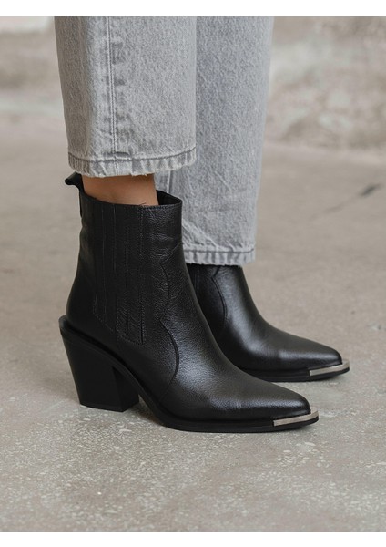 Asron Siyah Hakiki Deri Kadın Bot fırsatları