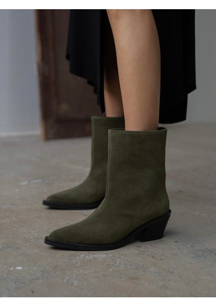 Piora Haki Süet Hakiki Deri Kadın Bot fırsatları