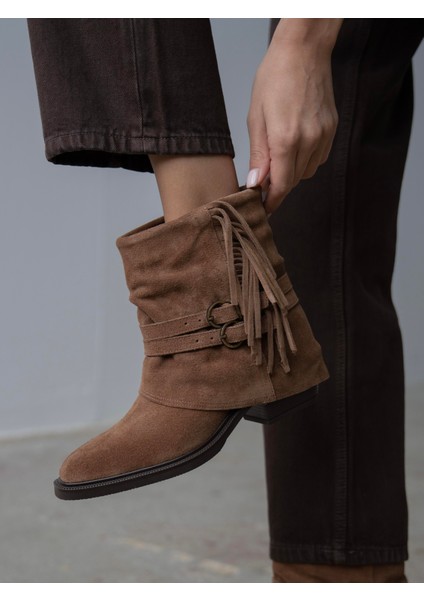 Rynel Camel Süet Hakiki Deri Kadın Bot fiyatları