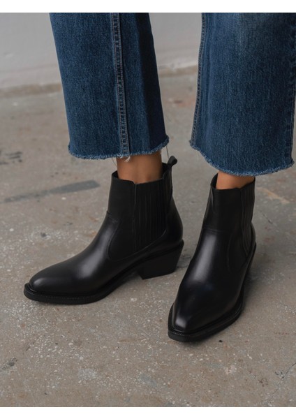 Konate Siyah Hakiki Deri Bot fiyatları