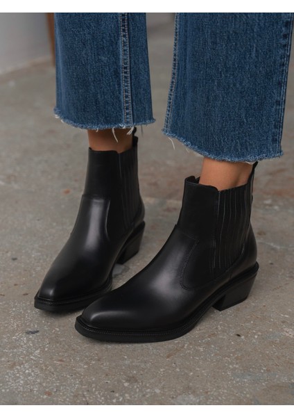 Konate Siyah Hakiki Deri Bot modelleri