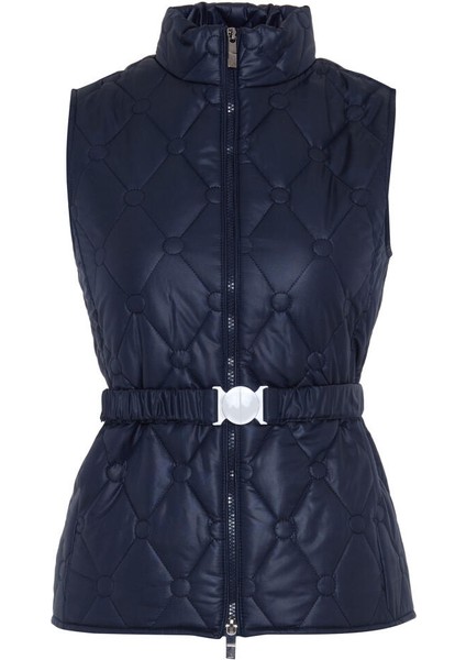 Kadın Lacivert Formunu Koruyan Regular Fit Yelek