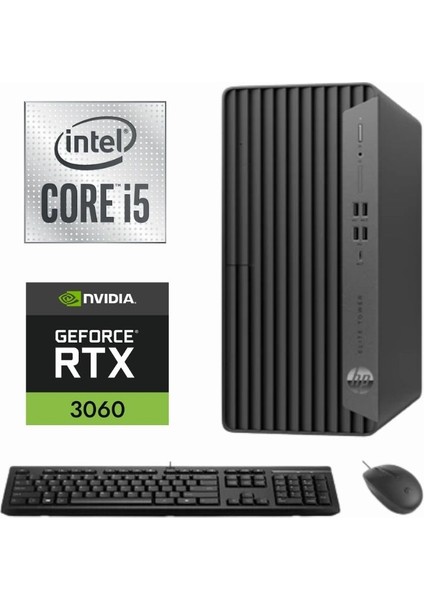 Elite Tower 800 G9 I5-14500 999Z3ET-462 96GB 512GB Rtx 3060 12GB W11PRO Masaüsü Bilgisayar