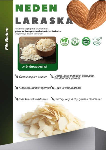File Badem 500G Almond Flakes Taze Yeni Mahsül fiyatları