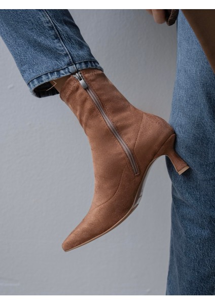 Bobby Streç Taba Süet Bot modelleri