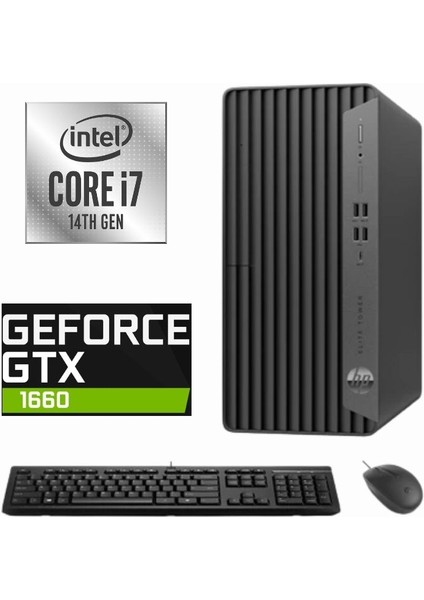 Elite Tower 800 G9 I7-14700 999Z3ET-653 128GB 2tb Gtx 1660 6gb W11PRO Masaüsü Bilgisayar