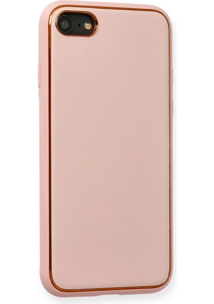 iPhone 7 Kılıf Coco Deri Silikon Kapak - Pembe fiyatları
