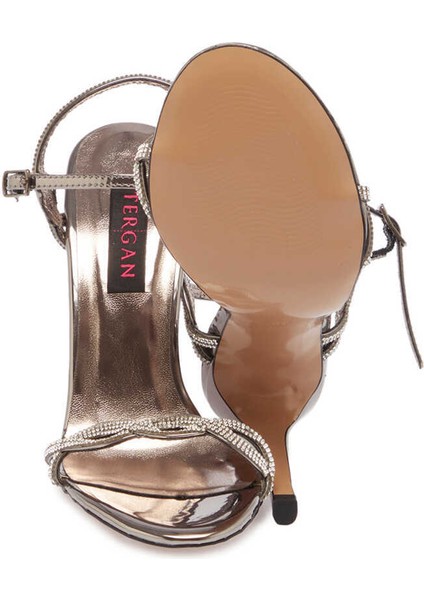 Platin Vegan Kadın Abiye Ayakkabı - K24Y1AY67224-O58