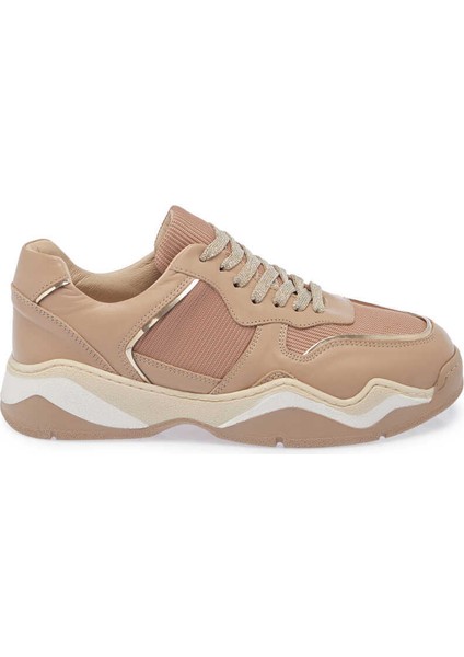 Bej Hakiki Deri Kadın Sneaker - K24I1AY67194-A25