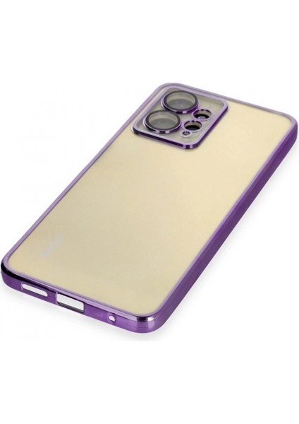 Xiaomi Redmi Note 12 4g Kılıf Lensli Silikon - Mor fırsatları