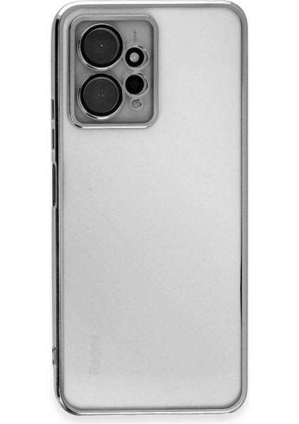 Xiaomi Redmi Note 12 4g Kılıf Lensli Silikon - Gümüş fiyatları