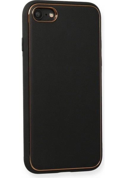 iPhone 7 Kılıf Coco Deri Silikon Kapak - Siyah fiyatları