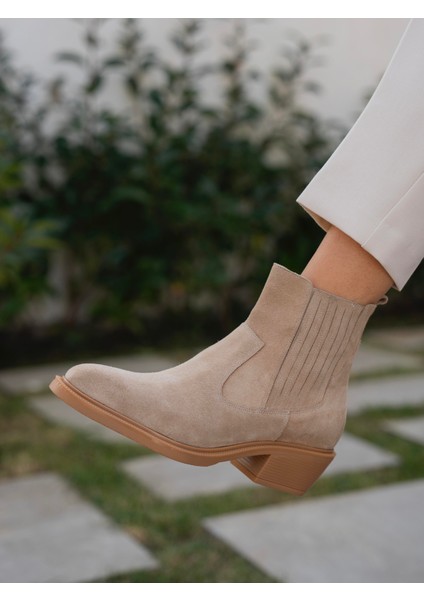 Konate Bej Süet Hakiki Deri Bot