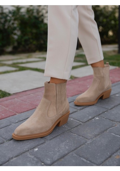 Konate Bej Süet Hakiki Deri Bot fırsatları