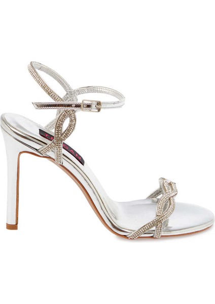 Platin Vegan Kadın Abiye Ayakkabı - K24Y1AY67224-O53