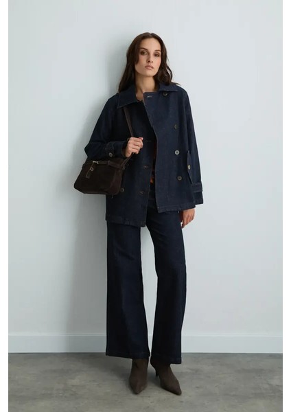 Denim Trençkot - Lacivert fiyatları