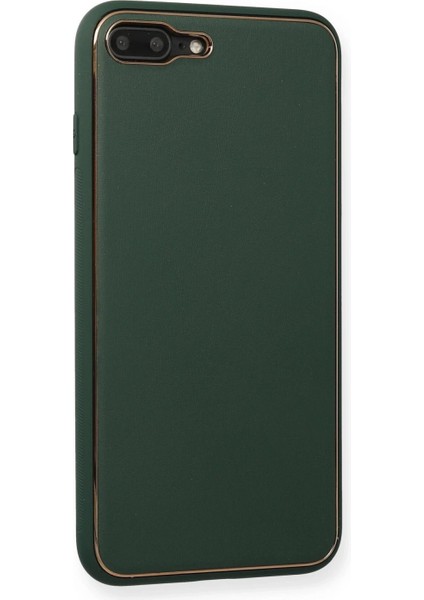 iPhone 7 Plus Kılıf Coco Deri Silikon Kapak - Yeşil fiyatları