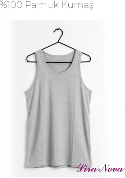 Klasik Gri Atlet Suprem Kumaş %100 Coton 10'lu (Hertip) Sporcu Atlet fiyatları