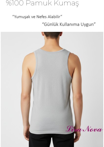Klasik Gri Atlet Suprem Kumaş %100 Coton 10'lu (Hertip) Sporcu Atlet fırsatları