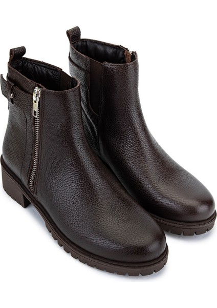 Kadın Hakiki Deri Kahverengi Casual Bot 33 2013 Bn Bot SK24-25 Kahve Fltr fiyatları