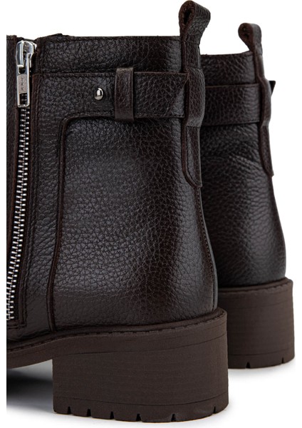 Kadın Hakiki Deri Kahverengi Casual Bot 33 2013 Bn Bot SK24-25 Kahve Fltr indirimleri