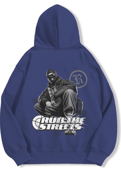 Unisex Sweatshirt Oversize Hoodie Run The Streets modelleri