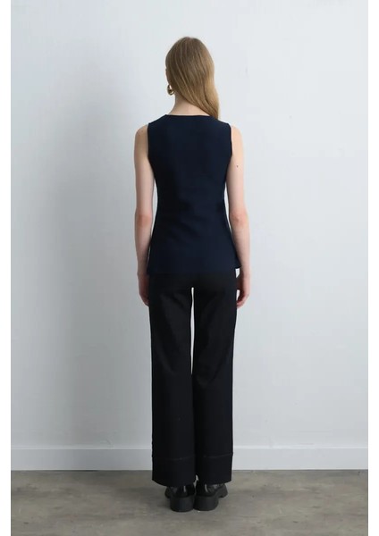 Viskon Triko Yelek - Lacivert indirimleri