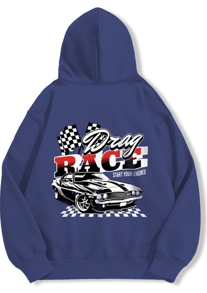 Unisex Sweatshirt Oversize Hoodie Drag Race modelleri