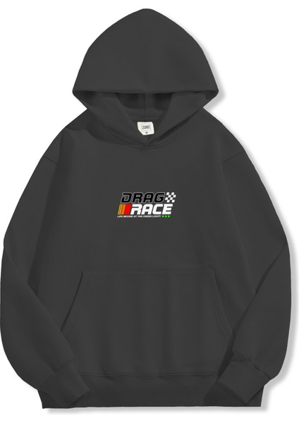 Unisex Sweatshirt Oversize Hoodie Drag Race modelleri