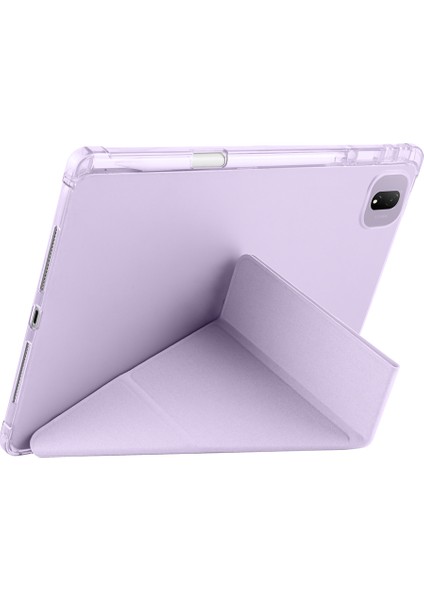 Honor Pad Gt Pro Uyumlu Kılıf Üçe Katlanan Kalem Bölmeli Standlı Tablet Kılıfı Uyandırma Özellikli modelleri