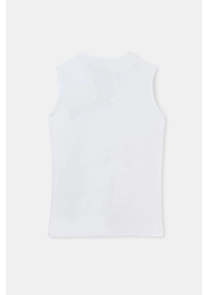 1070 Erkek 2'li Kısa Kollu V Yaka Fanila-Beyaz modelleri