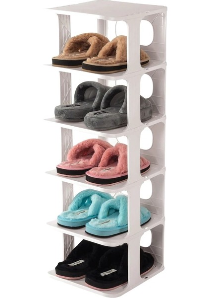 5 Katlı Pratik Ayakkabılık Ayakkabı Rafı