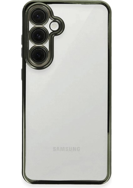 Samsung Galaxy S24 Fe Kılıf Lensli Silikon - Yeşil