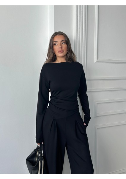Omuz Detaylı Büzgülü Modal Takım fırsatları