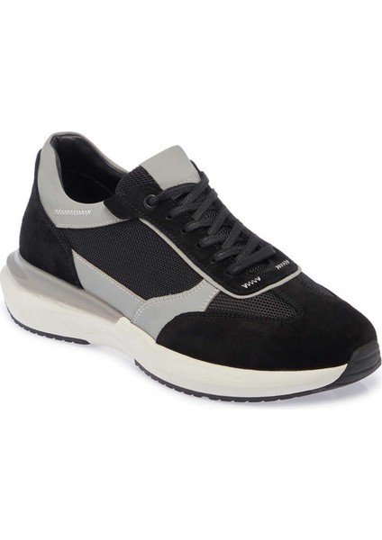 Siyah Hakiki Deri Erkek Sneaker - E24I1AY56693-A01 indirimleri