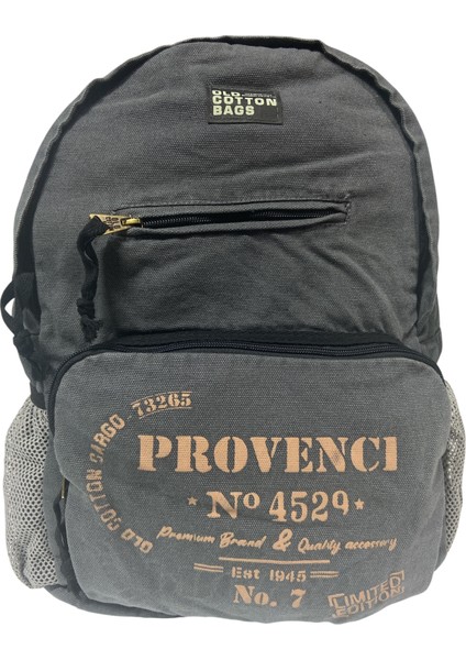 Old Cotton Tek Bölmeli Vintage Disayn Sırt Gezi Çantası North Dakato 30X43CM fiyatları