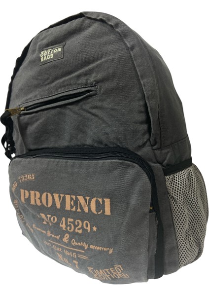 Old Cotton Tek Bölmeli Vintage Disayn Sırt Gezi Çantası North Dakato 30X43CM fırsatları