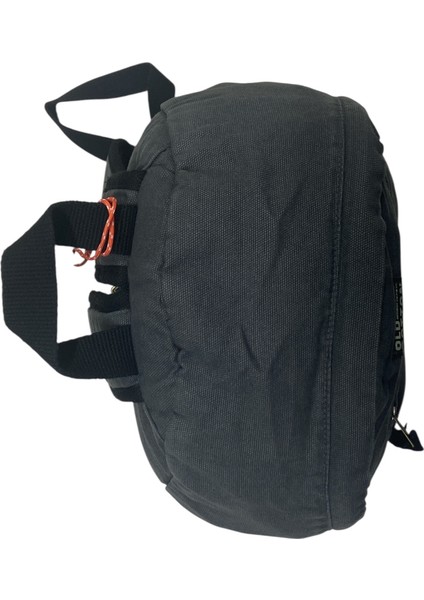 Old Cotton Tek Bölmeli Vintage Disayn Sırt Gezi Çantası North Dakato 30X43CM