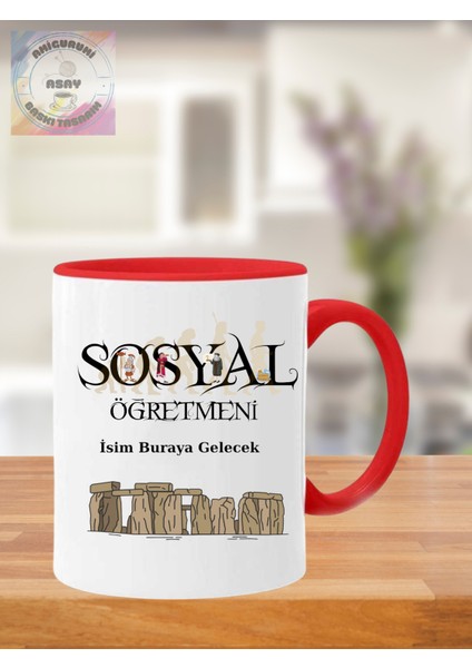 Sosyal Öğretmeni Öğretmenler Günü Kişiye Özel Kupa Bardak fiyatları