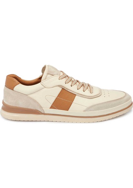 Bej Hakiki Deri Erkek Sneaker - E24I1AY56689-A25