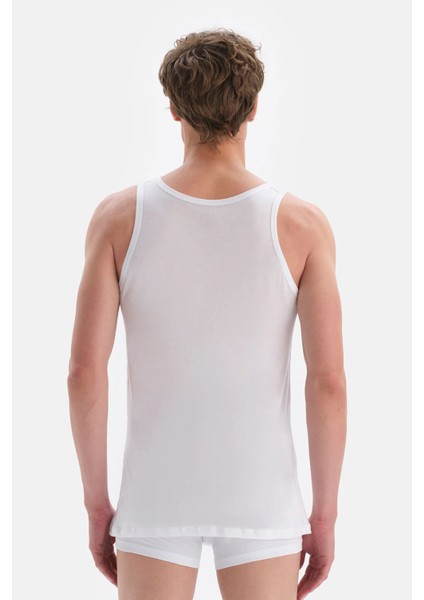 3500 Erkek Kalın Askılı U Yaka Penye Modal Atlet-Beyaz modelleri