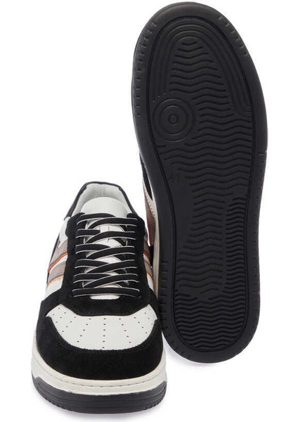 Siyah Hakiki Deri Erkek Sneaker - E24I1AY56691-S2Y