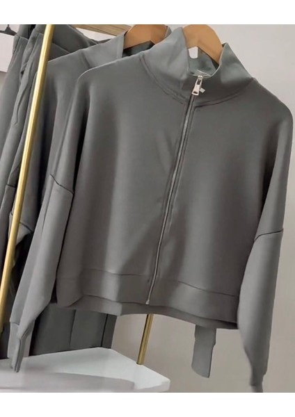 Zincir Detay Modal Eşofman Takım Haki