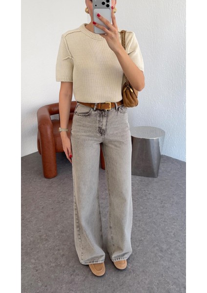 Kahve Tintli Duman Rengi Jean fırsatları